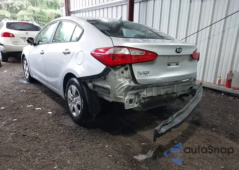 2016 Kia Forte Lx из США, поврежденный, VIN KNAFK4A63G5510092